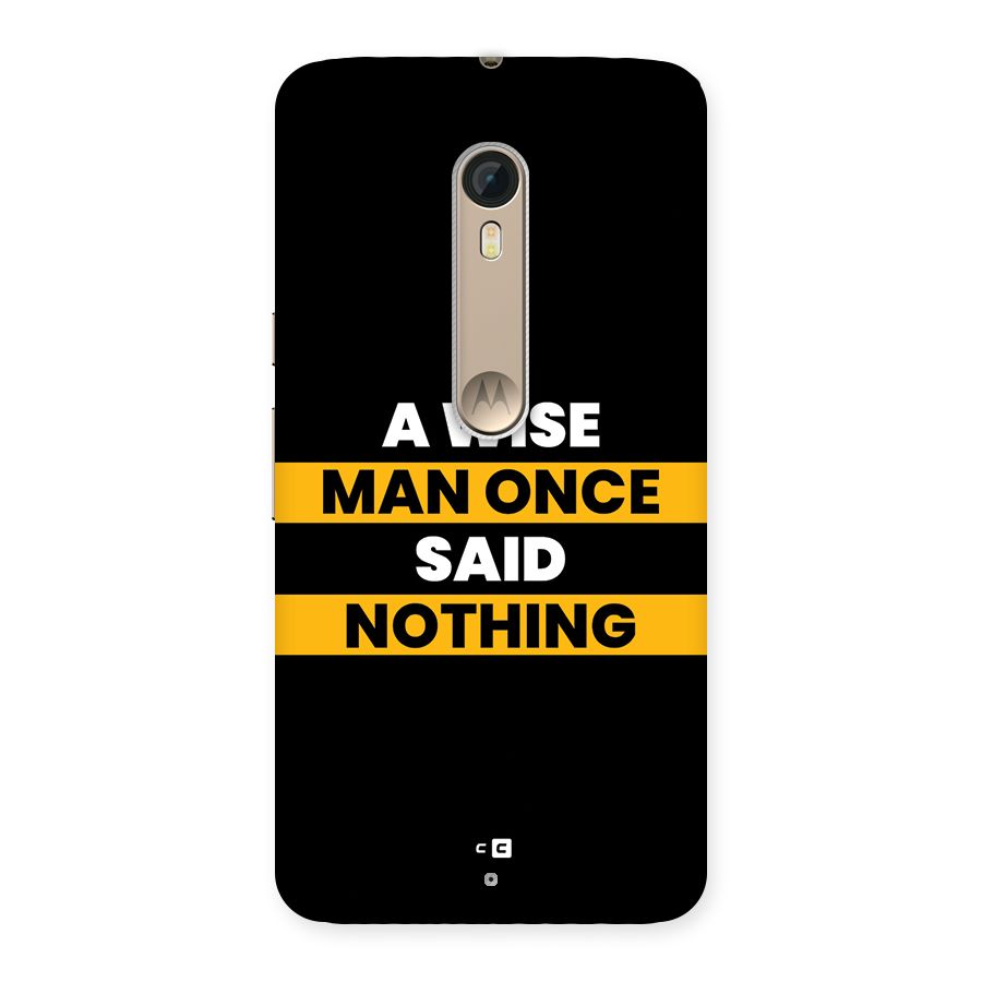 Wise Man Back Case for Moto X Style