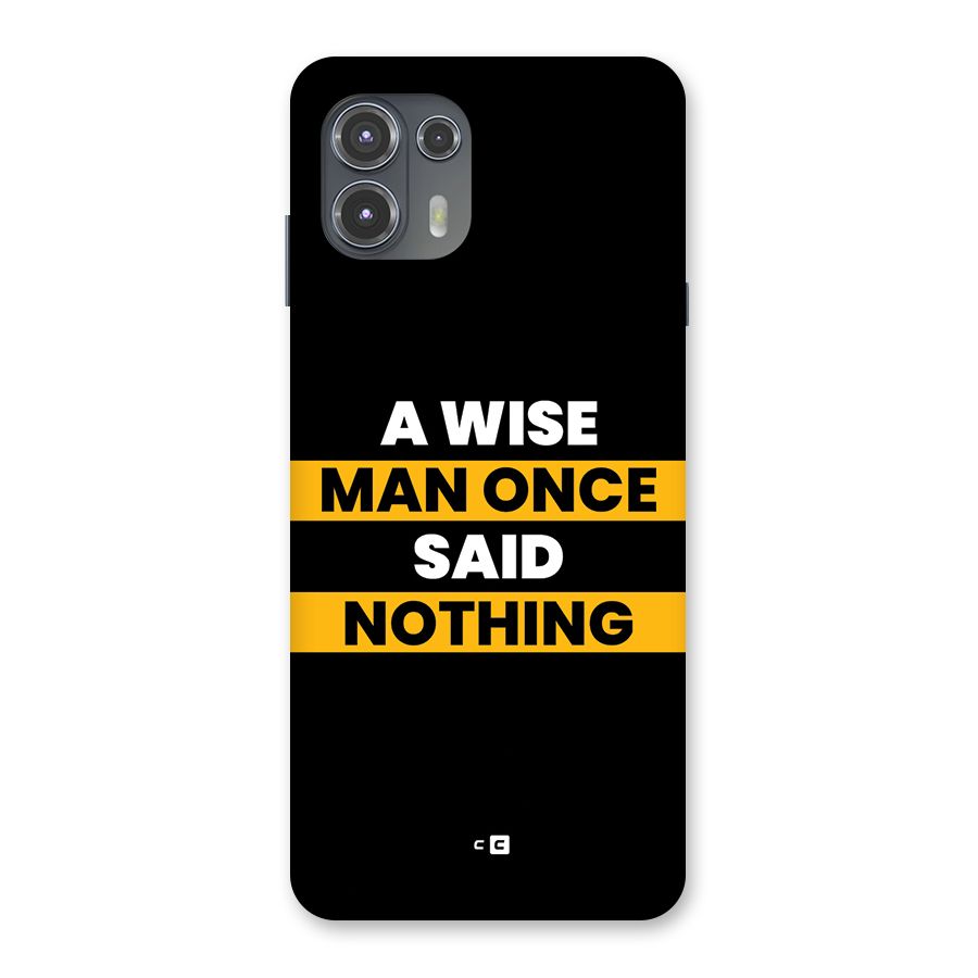 Wise Man Back Case for Motorola Edge 20 Fusion