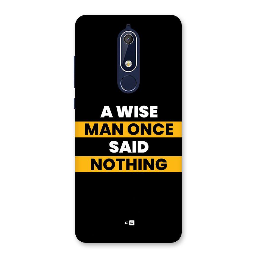 Wise Man Back Case for Nokia 5.1
