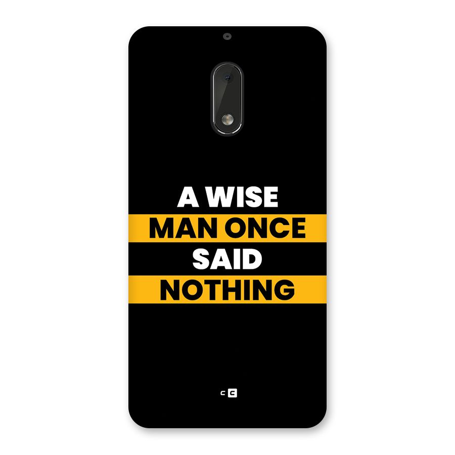 Wise Man Back Case for Nokia 6