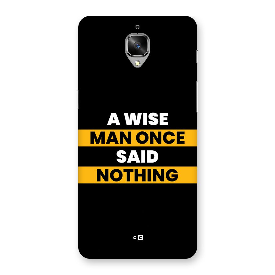 Wise Man Back Case for OnePlus 3