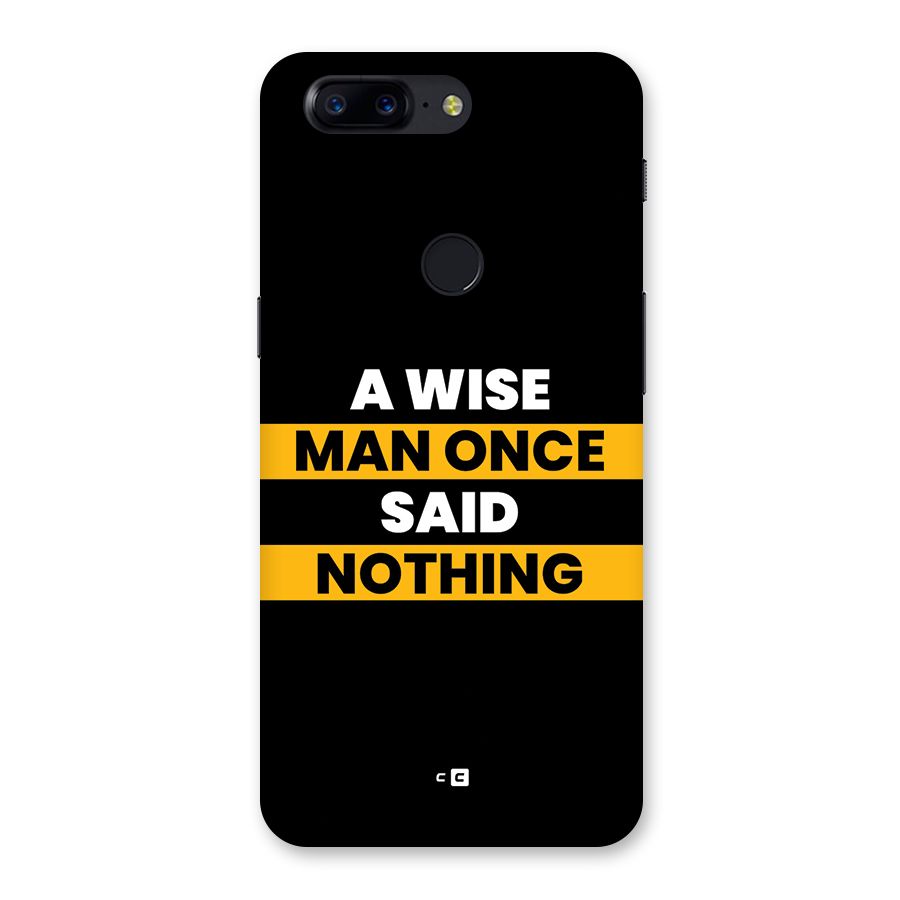 Wise Man Back Case for OnePlus 5T