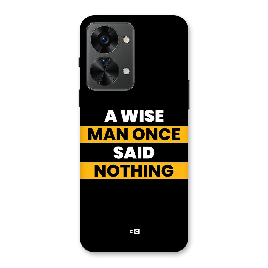 Wise Man Back Case for OnePlus Nord 2T