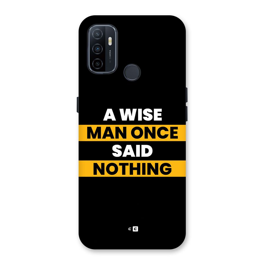 Wise Man Back Case for Oppo A32