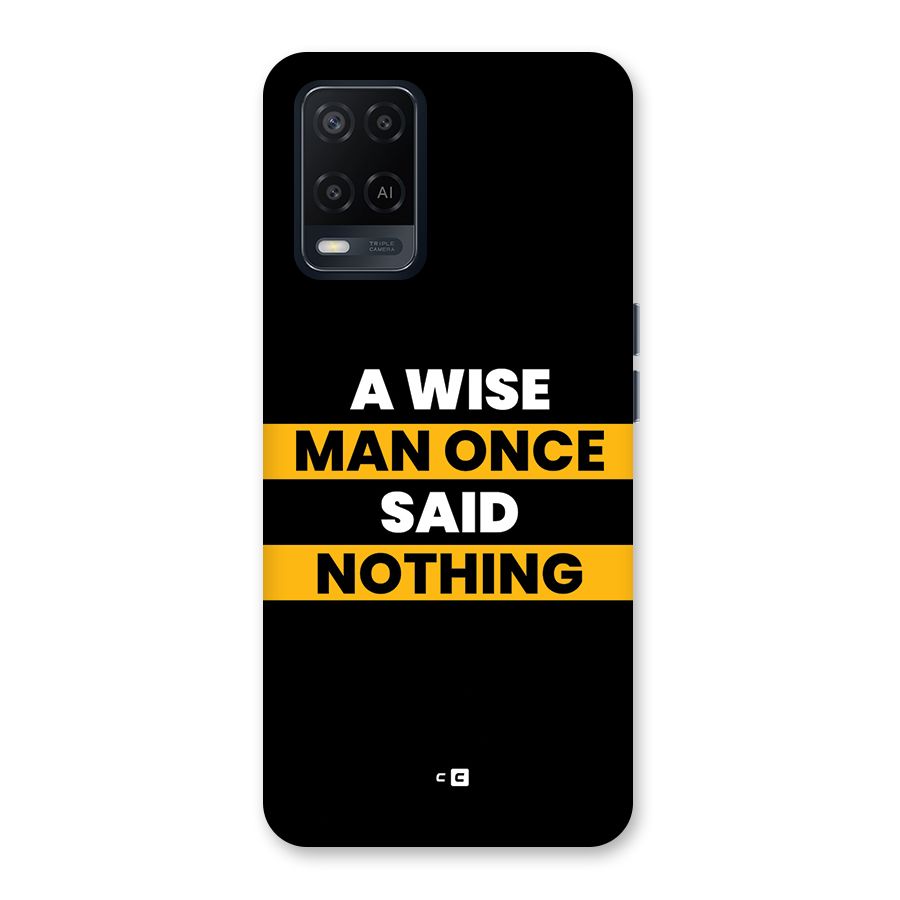 Wise Man Back Case for Oppo A54