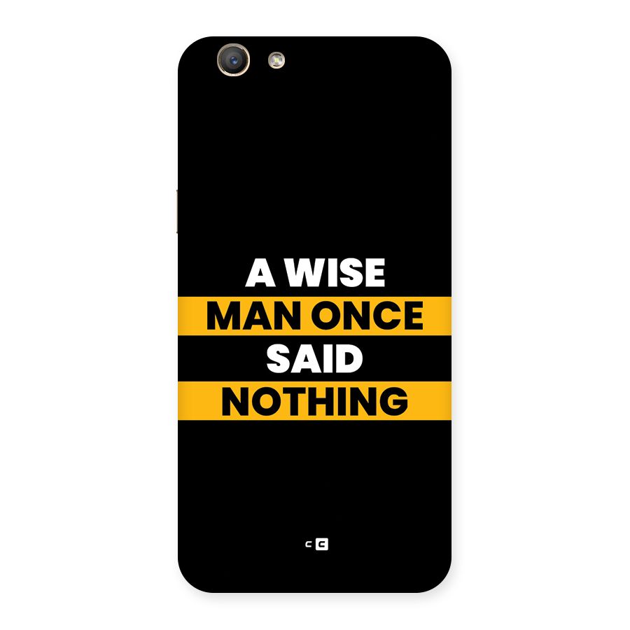 Wise Man Back Case for Oppo A59