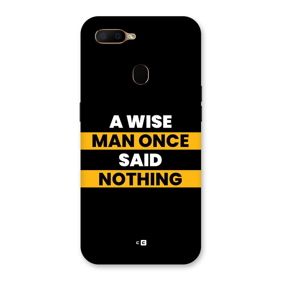 Wise Man Back Case for Oppo A5s