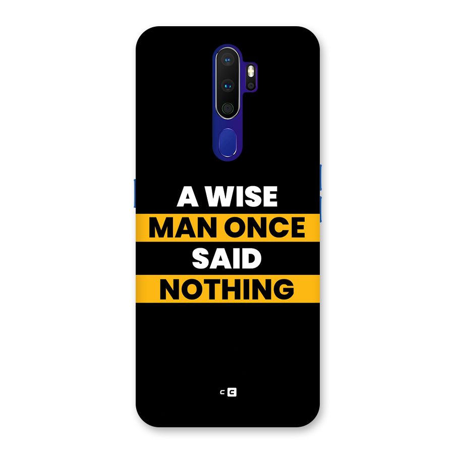 Wise Man Back Case for Oppo A9 (2020)