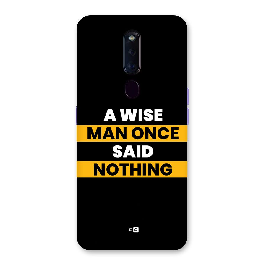 Wise Man Back Case for Oppo F11 Pro