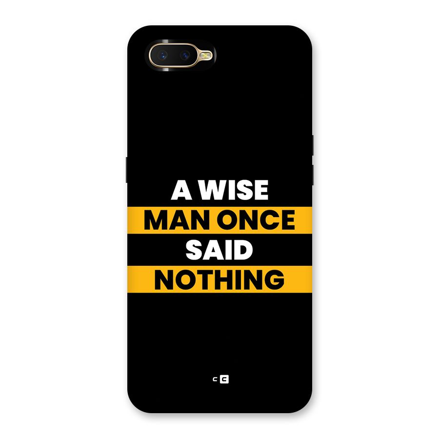 Wise Man Back Case for Oppo K1