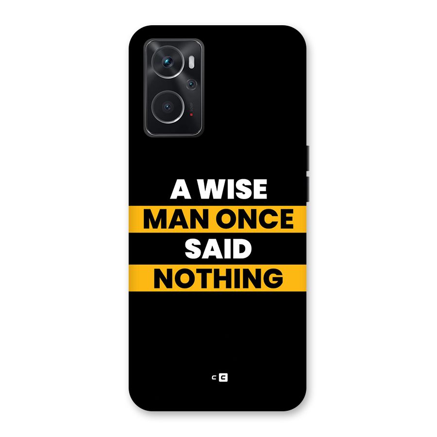 Wise Man Back Case for Oppo K10 4G