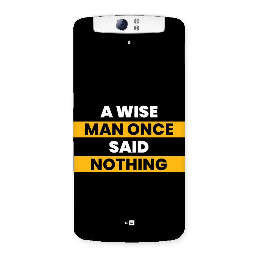 Wise Man Back Case for Oppo N1