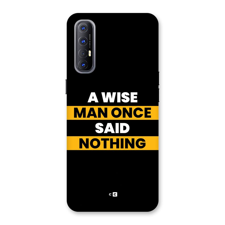 Wise Man Back Case for Oppo Reno3 Pro