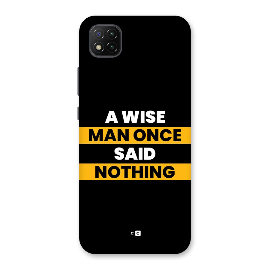 Wise Man Back Case for Poco C3