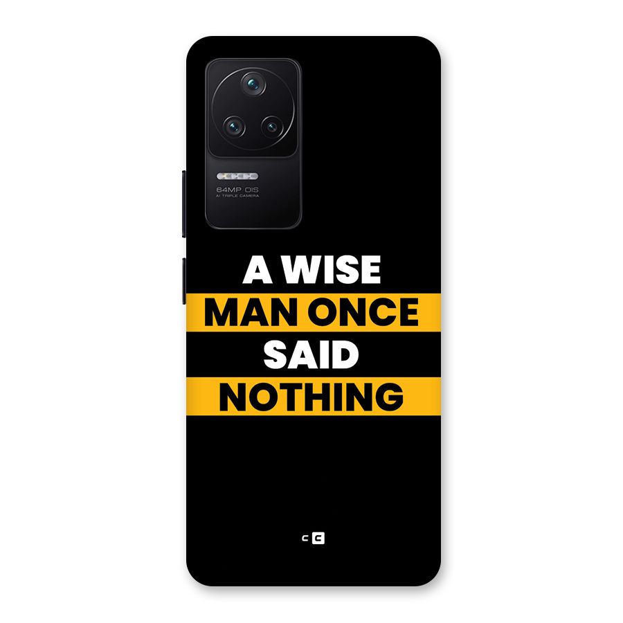 Wise Man Back Case for Poco F4 5G