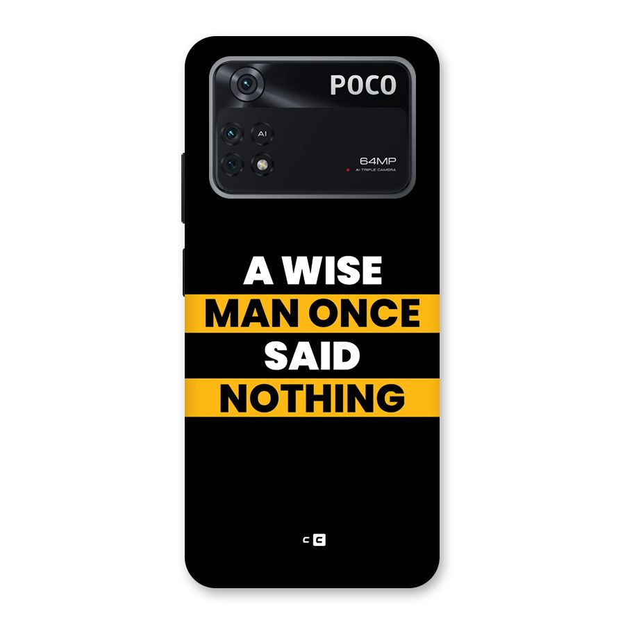 Wise Man Back Case for Poco M4 Pro 4G