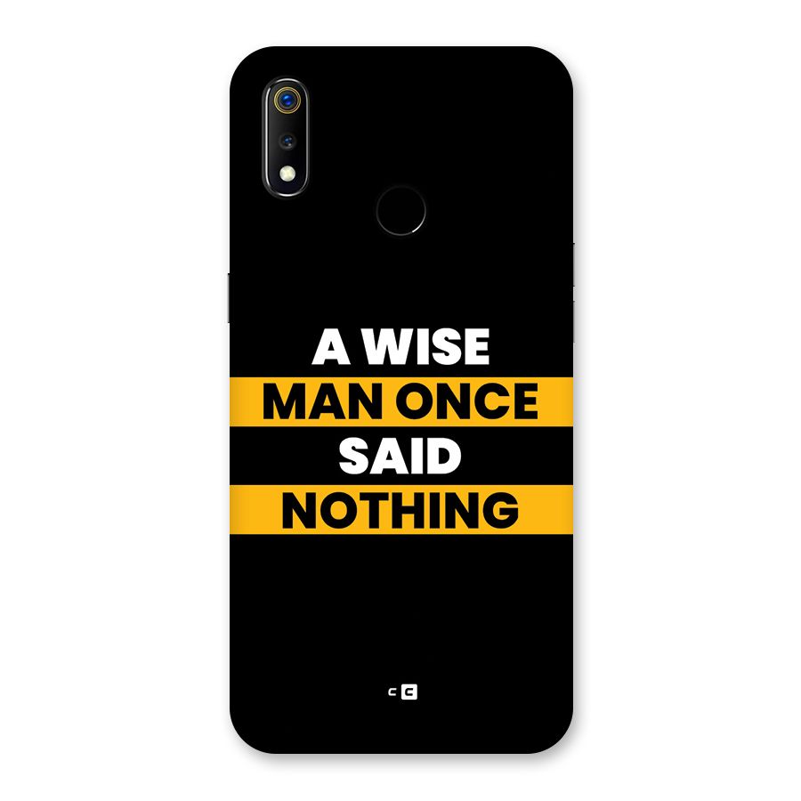 Wise Man Back Case for Realme 3