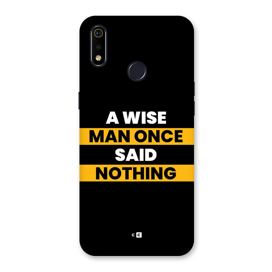 Wise Man Back Case for Realme 3i