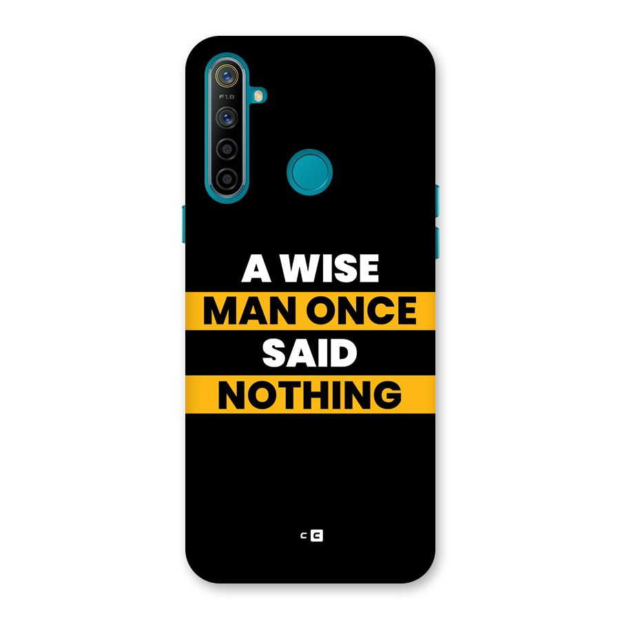 Wise Man Back Case for Realme 5i
