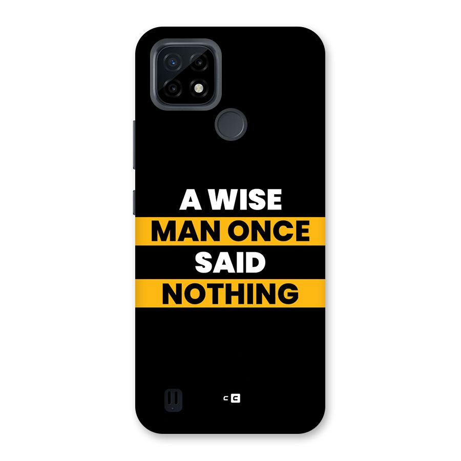 Wise Man Back Case for Realme C21