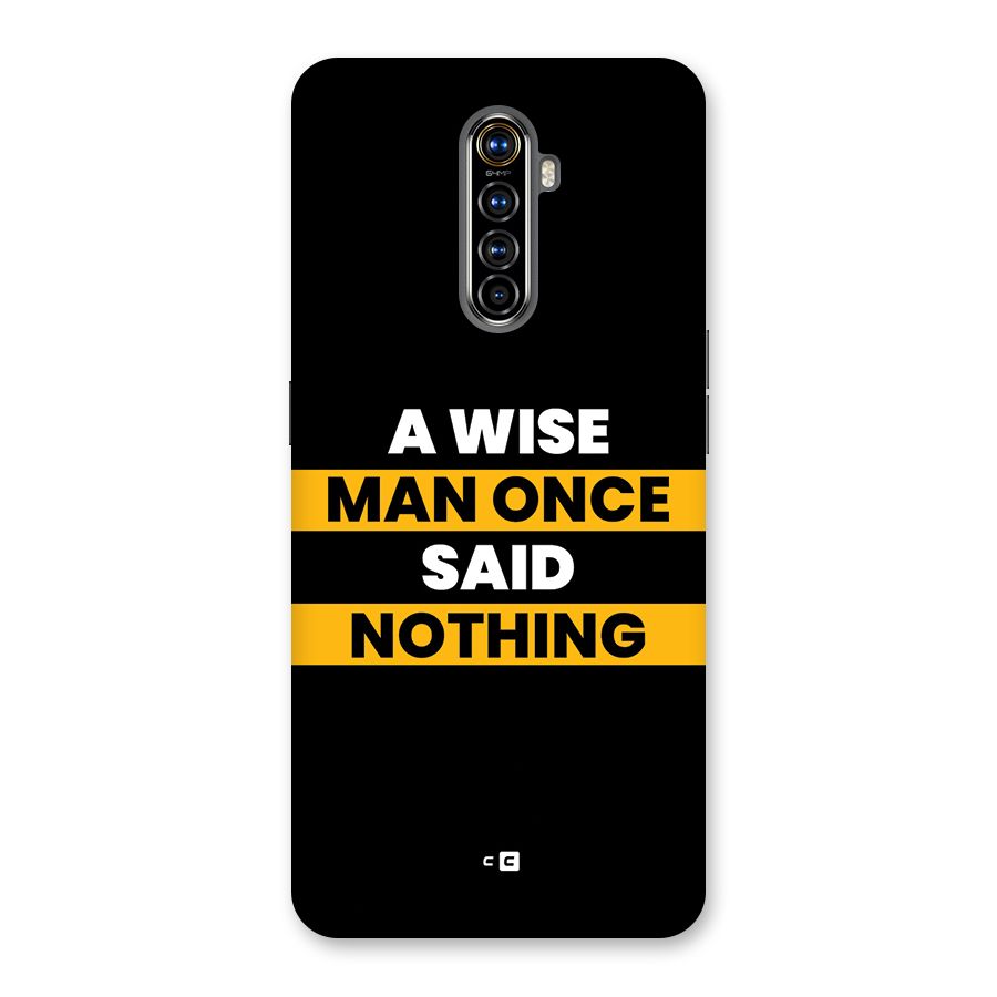 Wise Man Back Case for Realme X2 Pro
