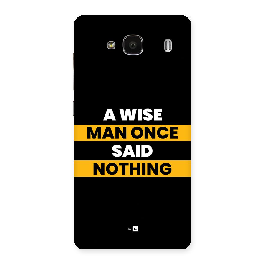 Wise Man Back Case for Redmi 2 Prime