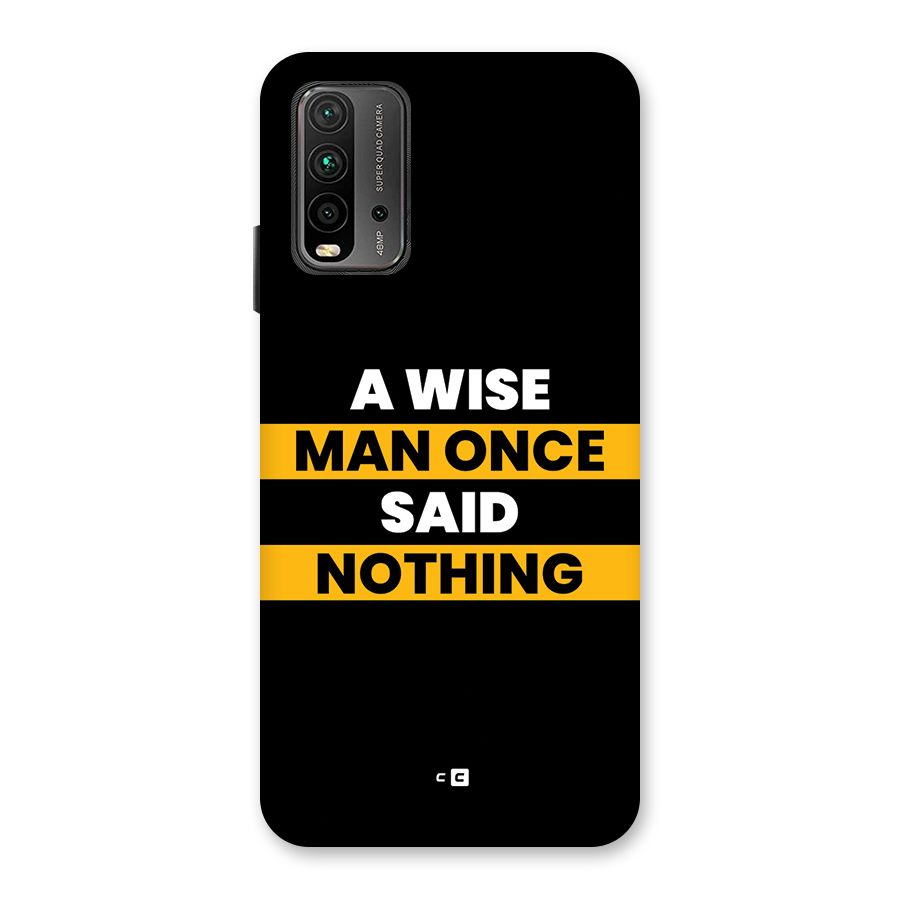 Wise Man Back Case for Redmi 9 Power