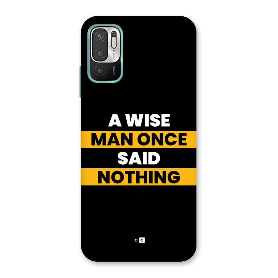 Wise Man Back Case for Redmi Note 10T 5G