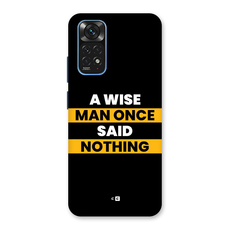 Wise Man Back Case for Redmi Note 11S