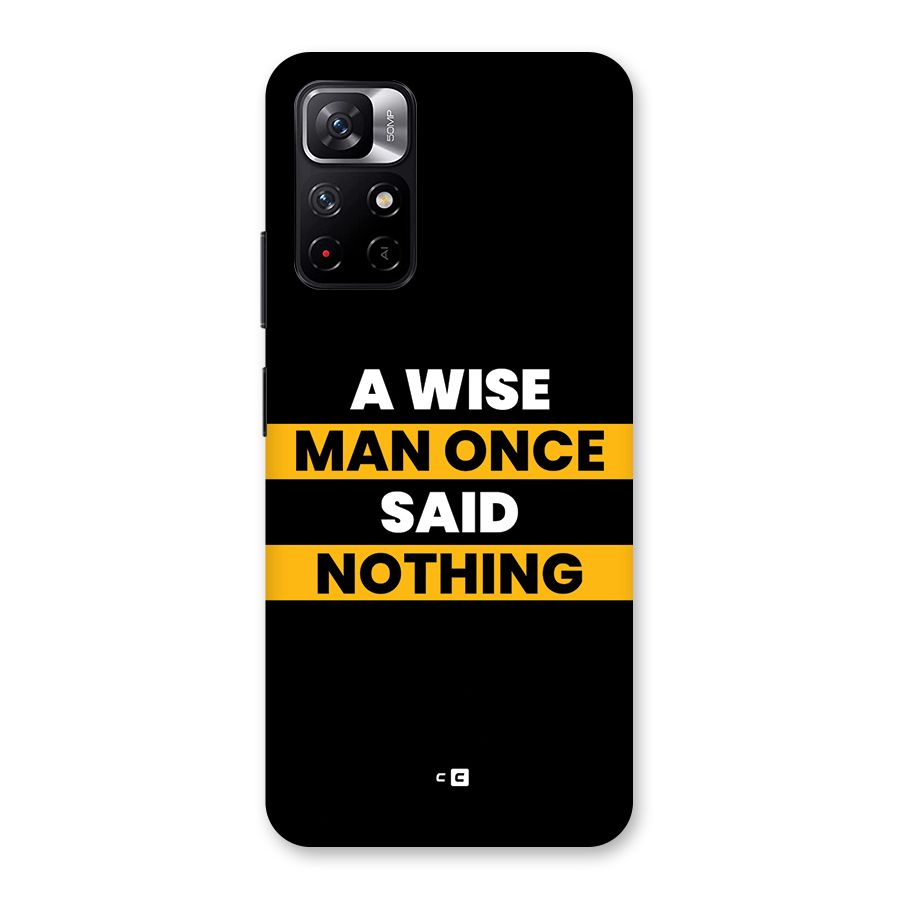 Wise Man Back Case for Redmi Note 11T 5G