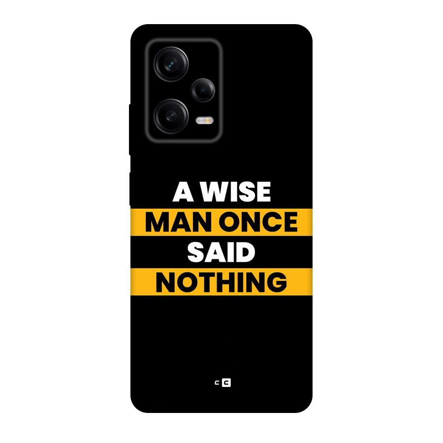 Wise Man Back Case for Redmi Note 12 Pro