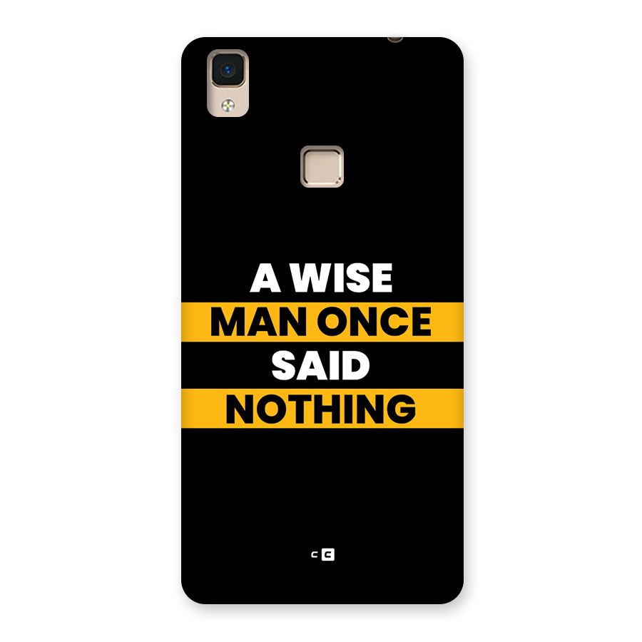 Wise Man Back Case for V3 Max