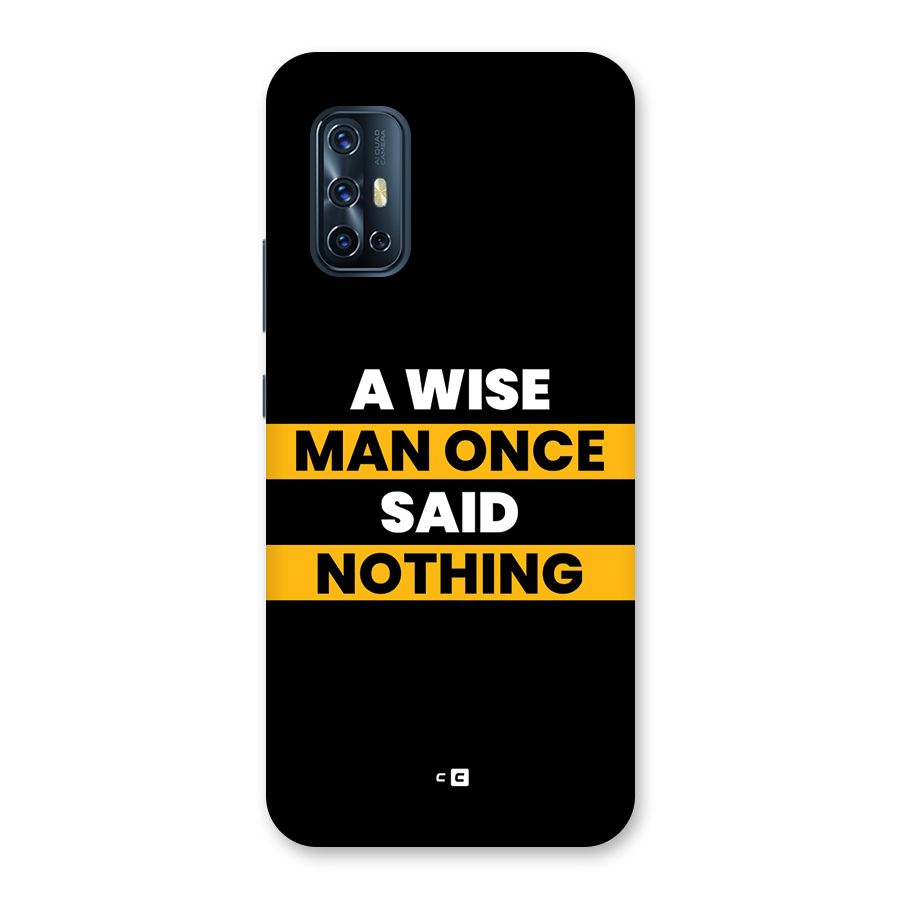 Wise Man Back Case for Vivo V17