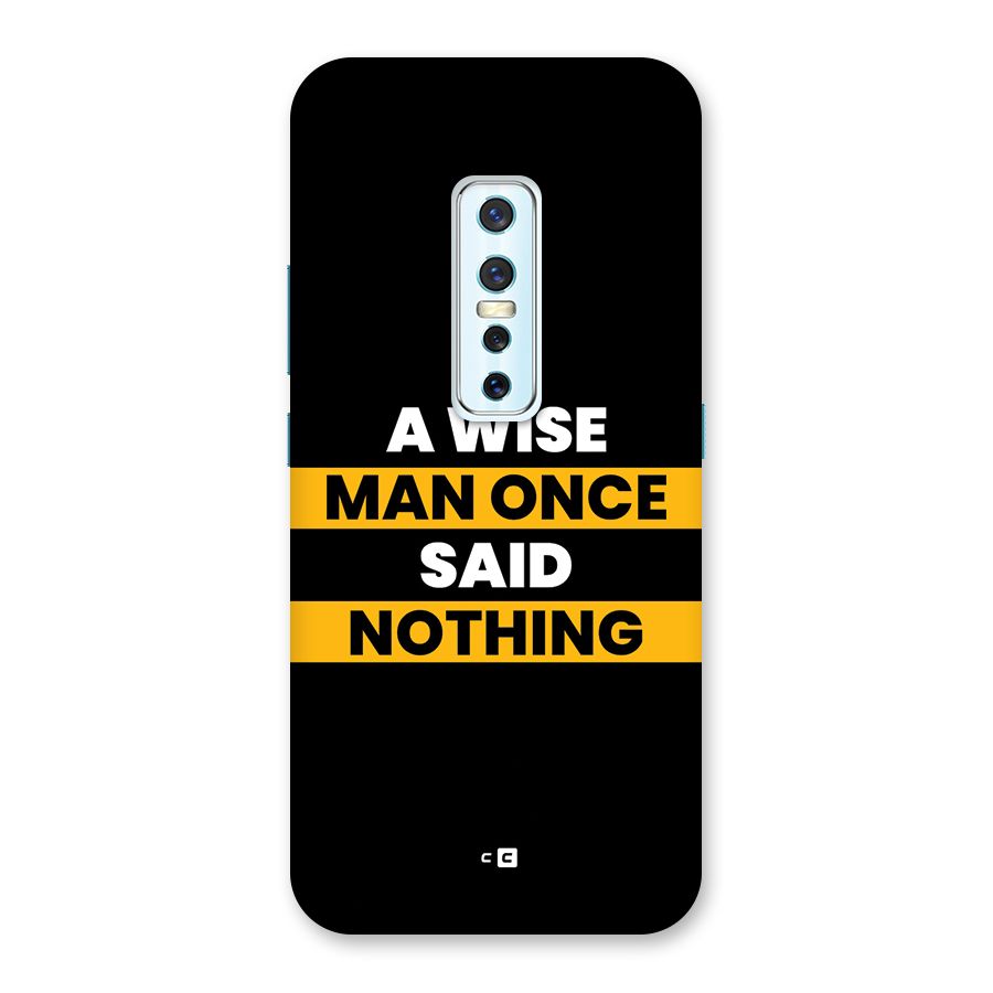 Wise Man Back Case for Vivo V17 Pro