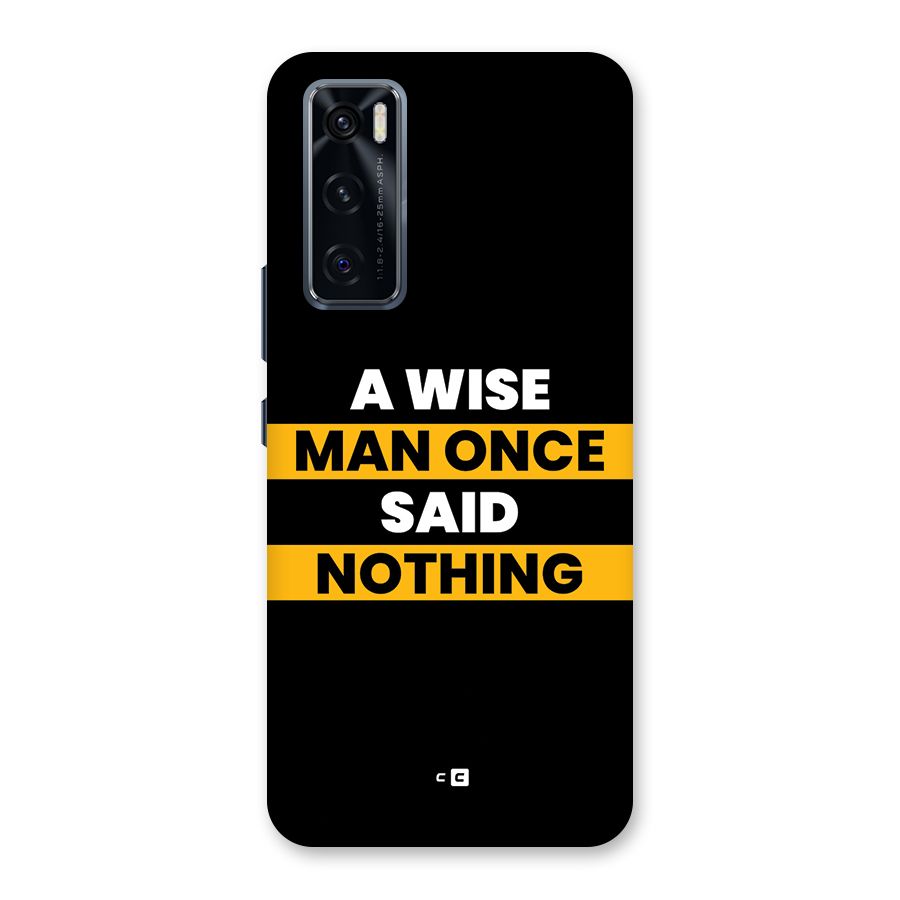 Wise Man Back Case for Vivo V20 SE