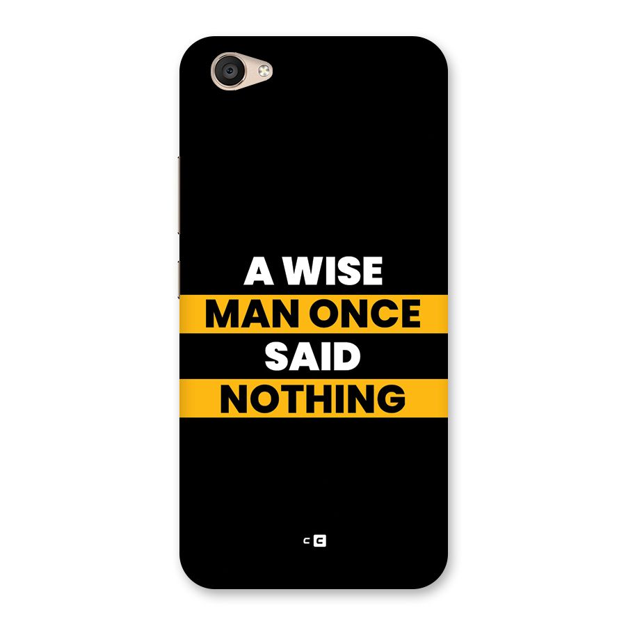 Wise Man Back Case for Vivo V5 Plus