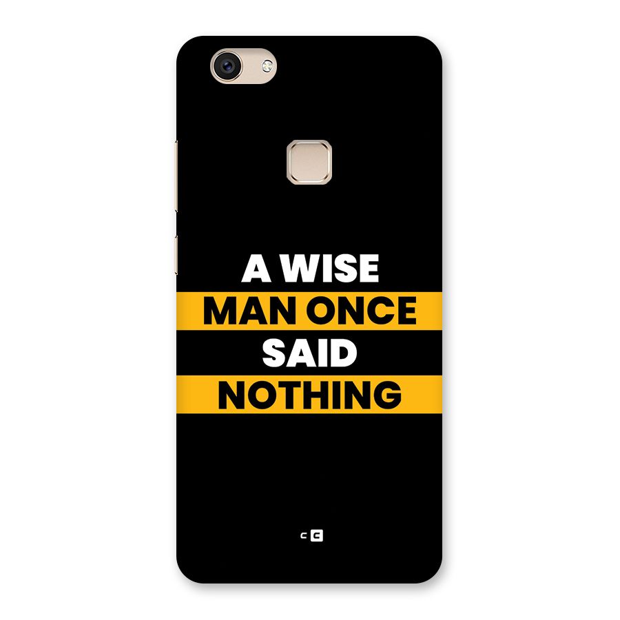 Wise Man Back Case for Vivo V7