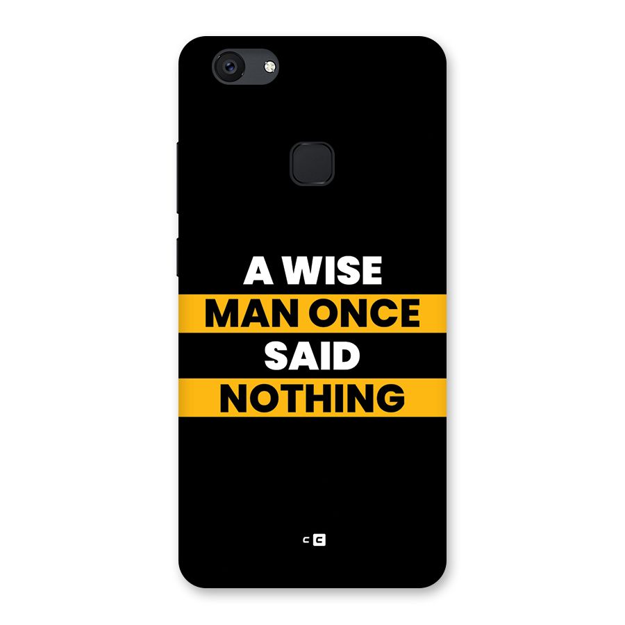 Wise Man Back Case for Vivo V7 Plus