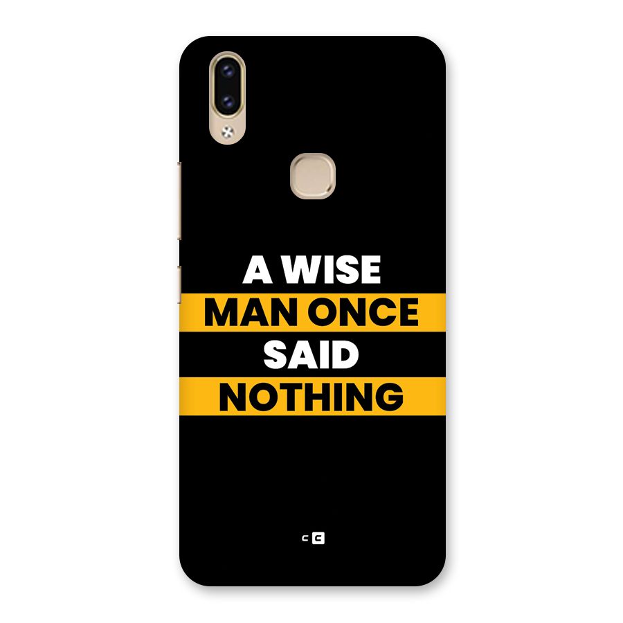 Wise Man Back Case for Vivo V9 Youth