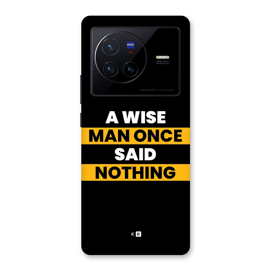 Wise Man Back Case for Vivo X80