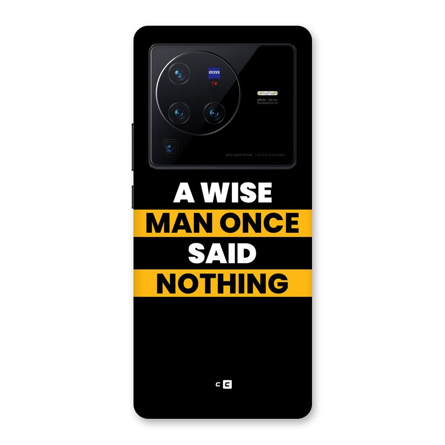 Wise Man Back Case for Vivo X80 Pro