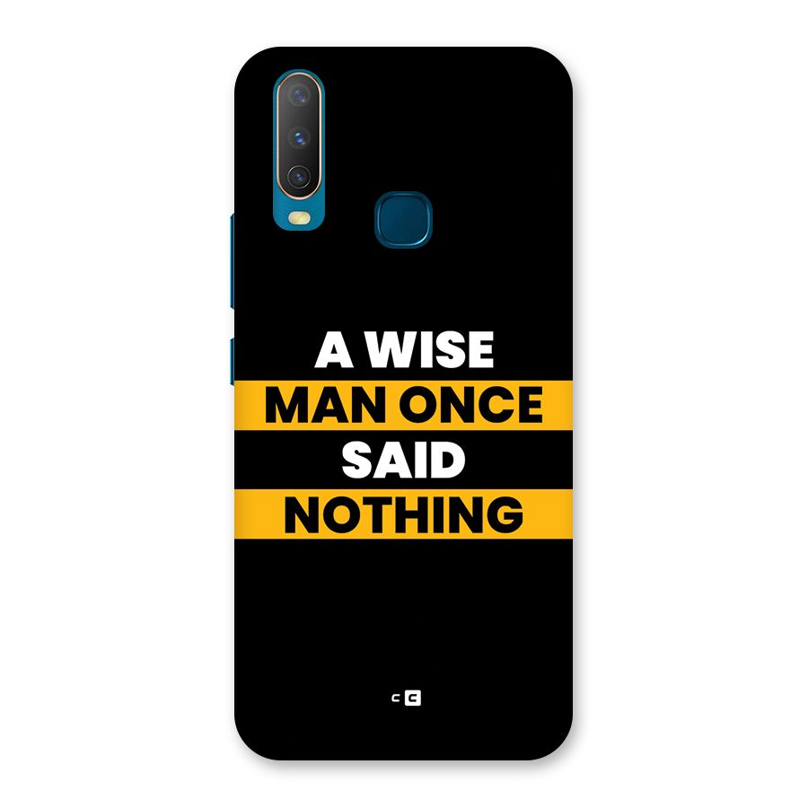 Wise Man Back Case for Vivo Y11