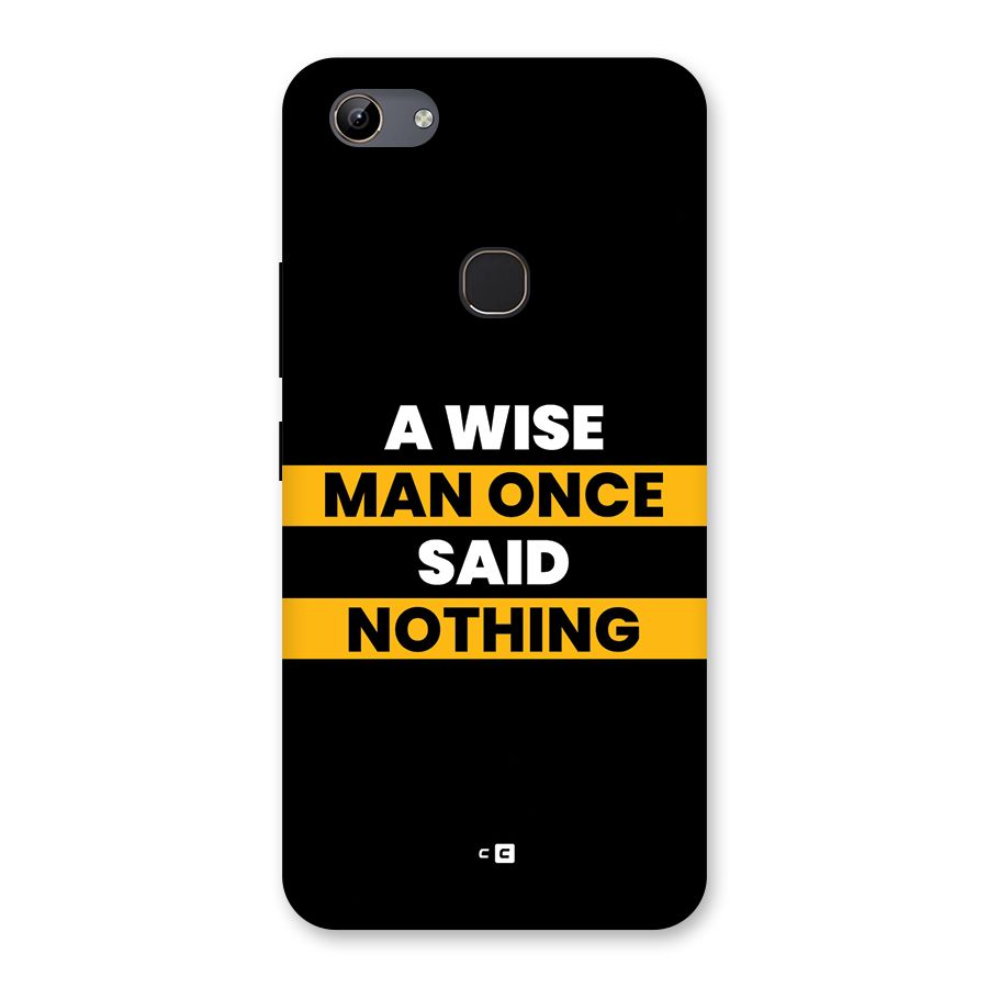 Wise Man Back Case for Vivo Y81