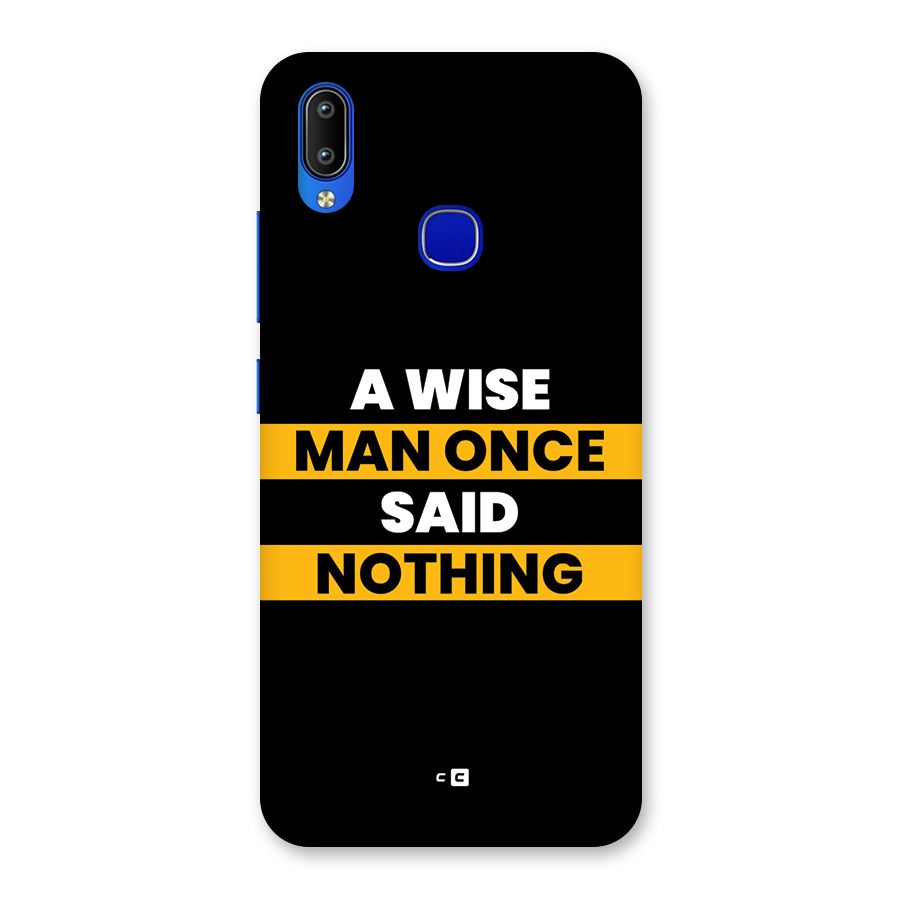 Wise Man Back Case for Vivo Y91