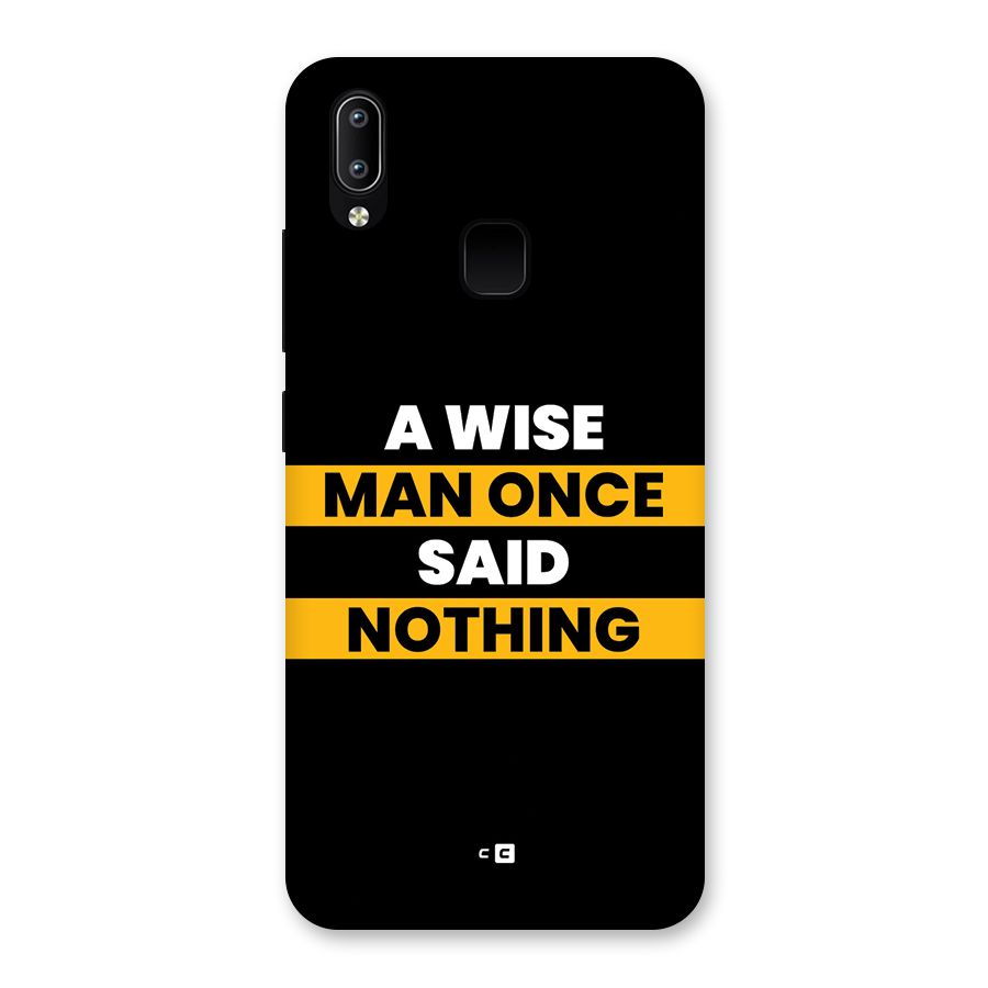 Wise Man Back Case for Vivo Y93