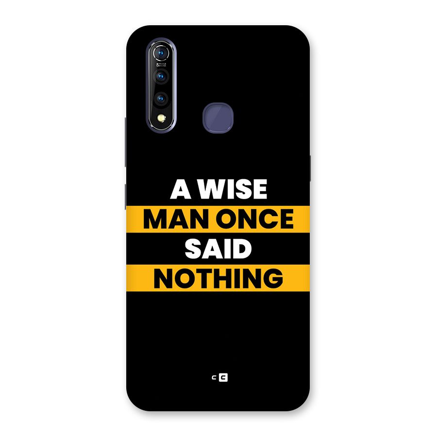 Wise Man Back Case for Vivo Z1 Pro