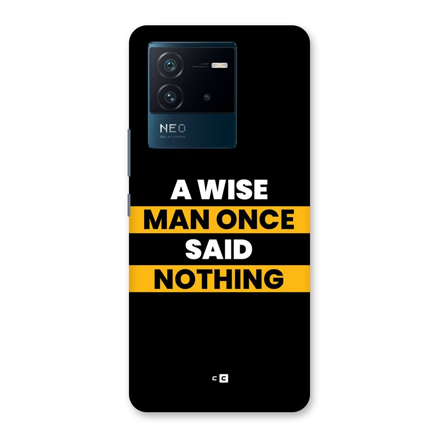 Wise Man Back Case for Vivo iQOO Neo 6 5G