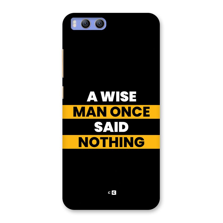 Wise Man Back Case for Xiaomi Mi 6
