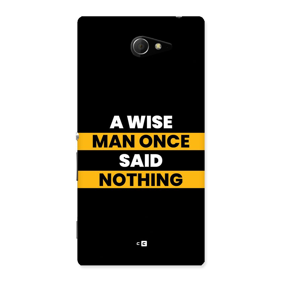 Wise Man Back Case for Xperia M2