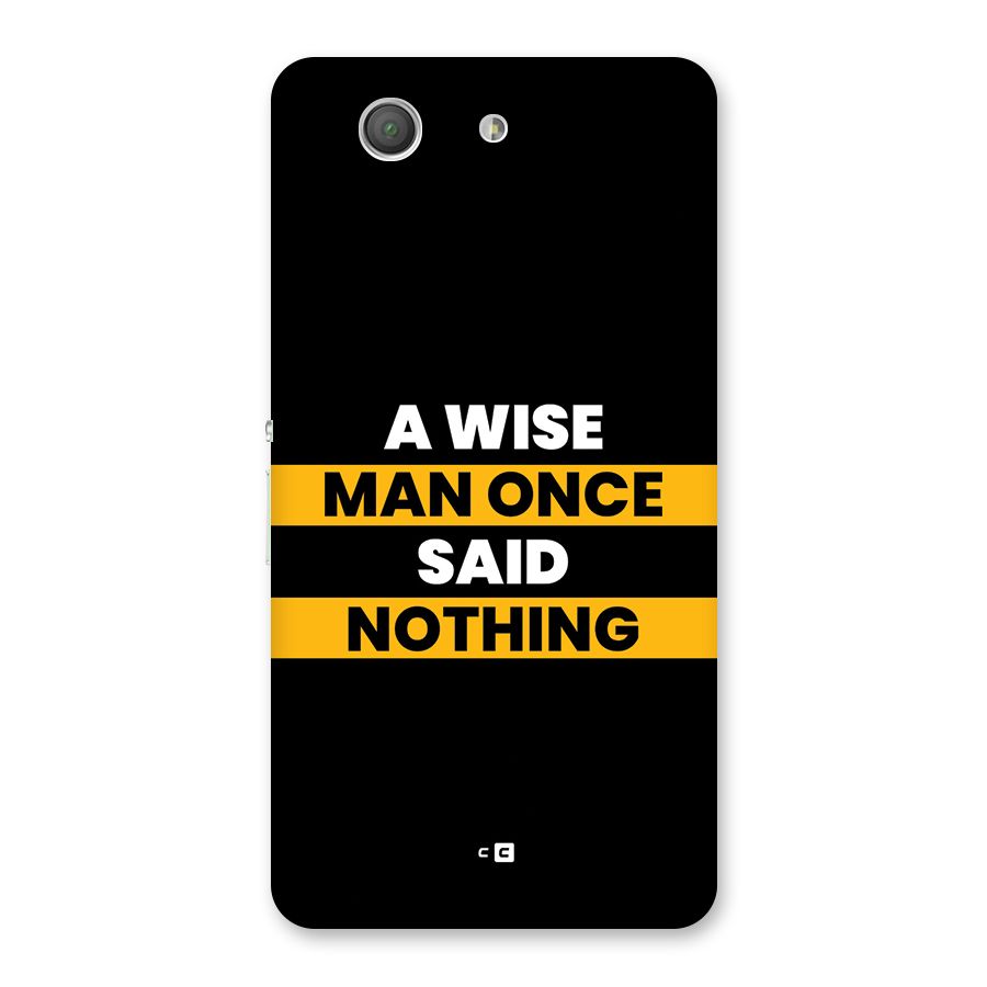 Wise Man Back Case for Xperia Z3 Compact